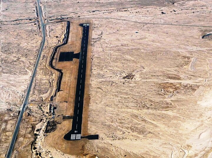 Flights from, to and over Masada